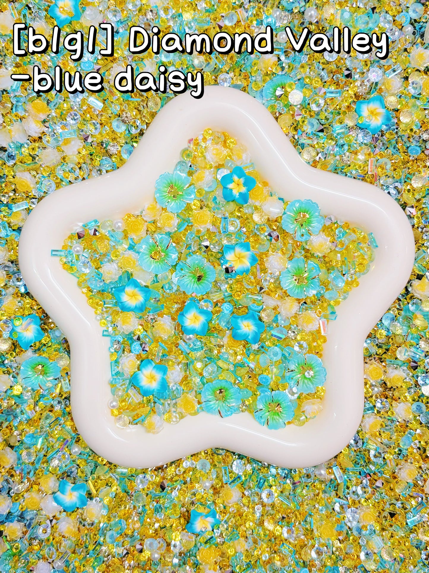 A001.NEW【Diamond Valley】B1G1 SALE rhinestone diamonds and resin flower