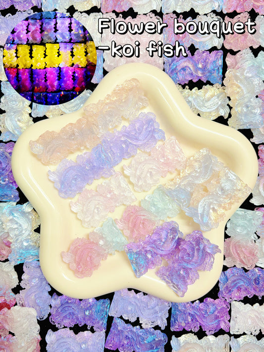 【Bouquet de fleurs】Mélange de fleurs en résine Lumi 37 mm, cadre décoratif, présentoir, choix de cadeaux