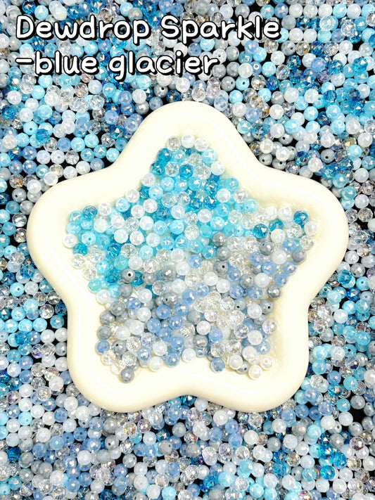 【Dewdrop Sparkle】Perles de verre en forme de goutte de rosée de 8 x 10 mm, percées sur le dessus