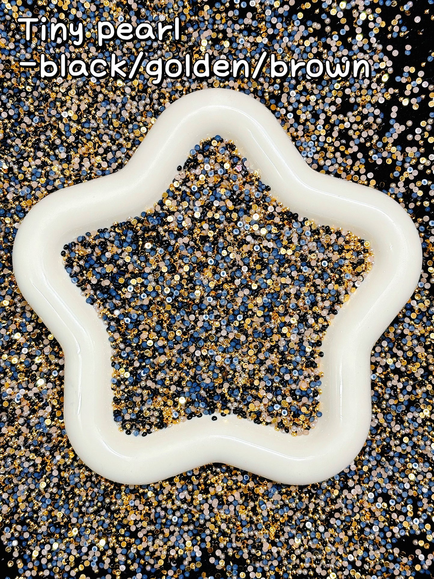 【Tiny Pearl】2.5mm flat-back highlight semi-sphere pearls