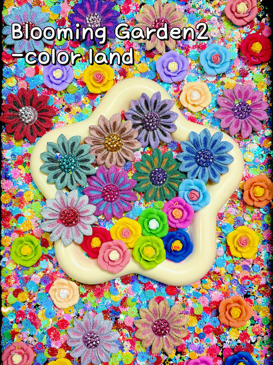 【Blooming Garden 2】Luminous flowers and rhinestone mixes, display/junk journal/phonecase craftings
