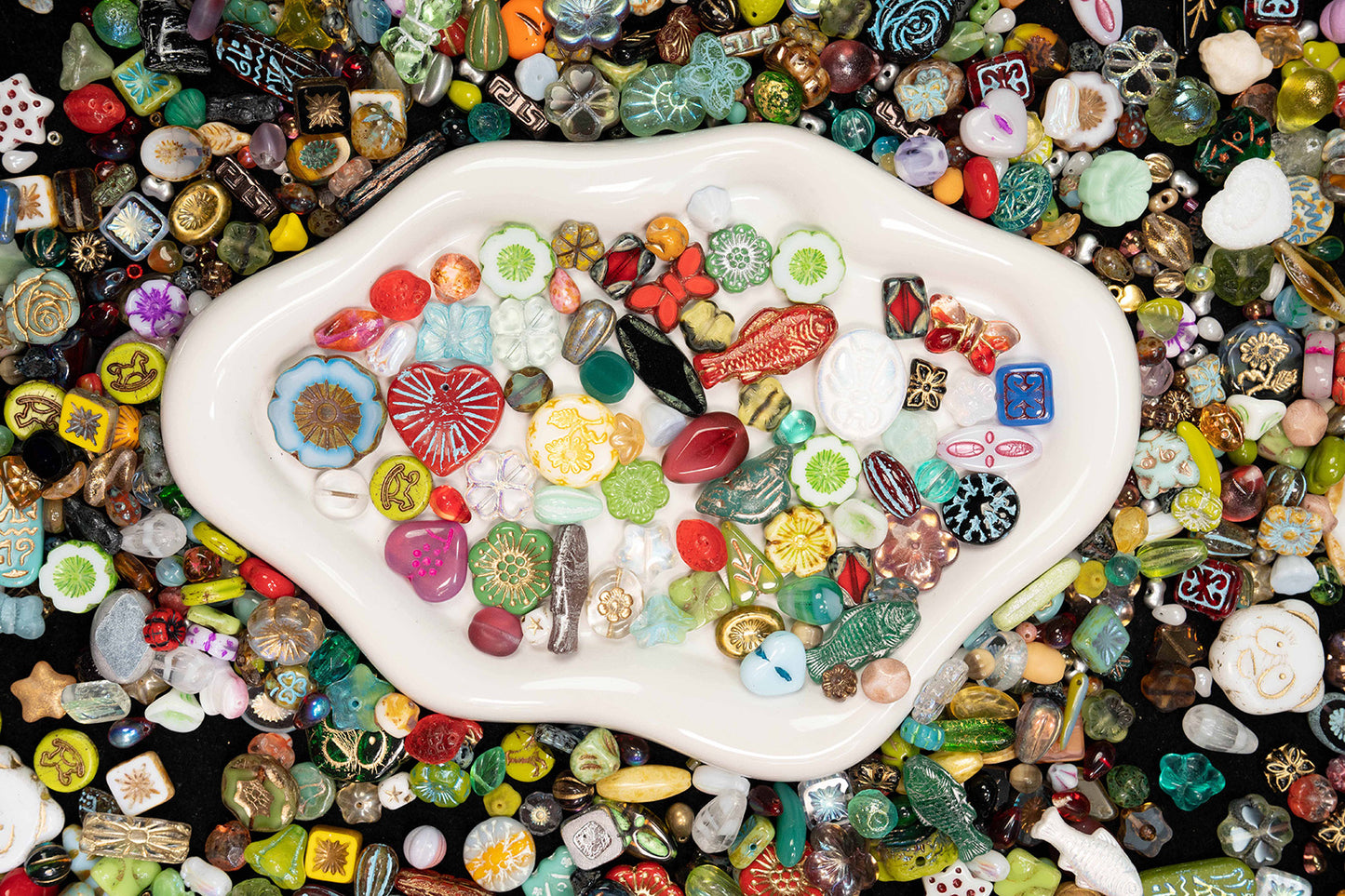 【Glass Treasure Bag】Exquisite charms with different themes, for bracelet/keychain/necklaces diy