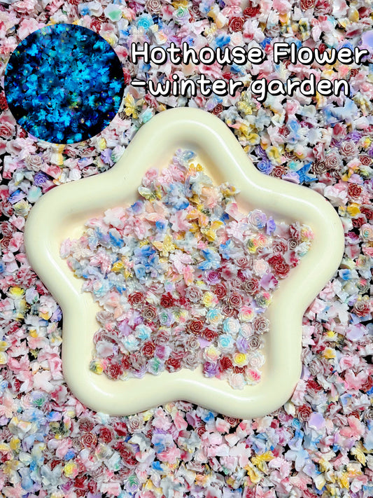 A001.NEW【Hothouse Flower】soft luminous resin mix,  Nail art/Craft supplies