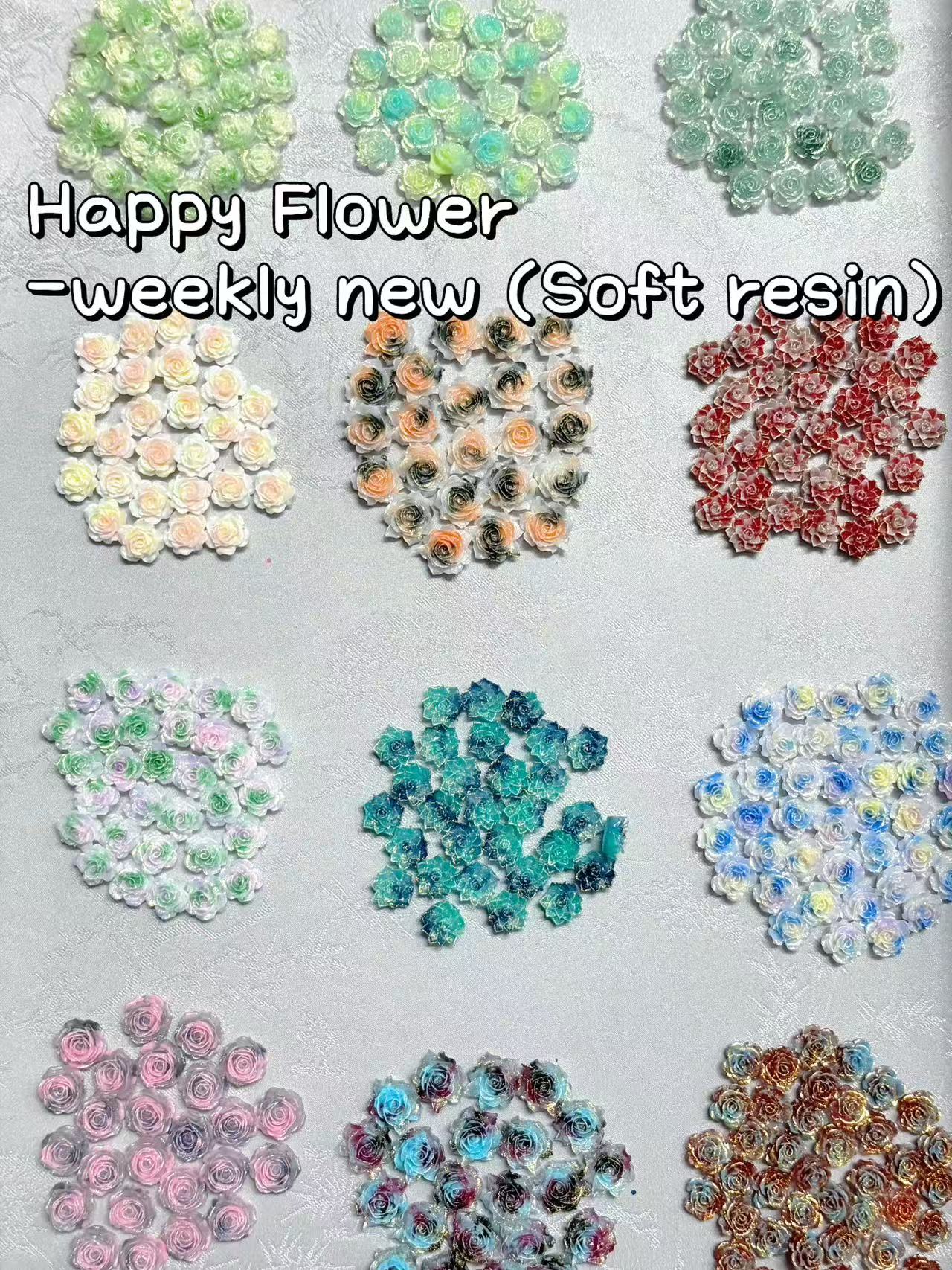 A04.NEW【Happy Flower】resin blind bag for manicure/diy