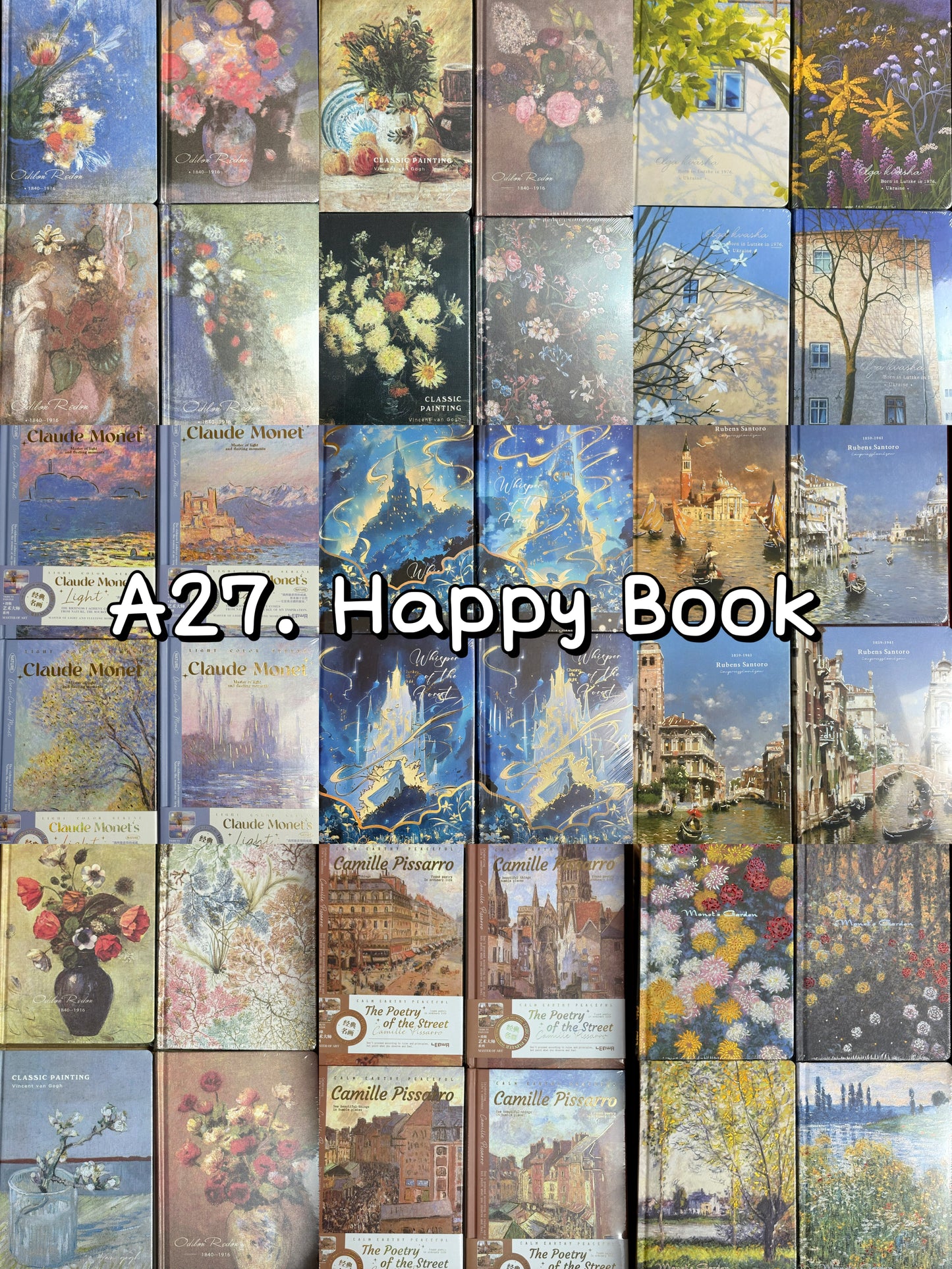 A27.NEW【Happy Book】mysterious A5 notebook bag 15*21cm/6*8inch
