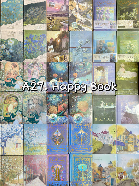 A27.NEW【Happy Book】mysterious A5 notebook bag 15*21cm/6*8inch