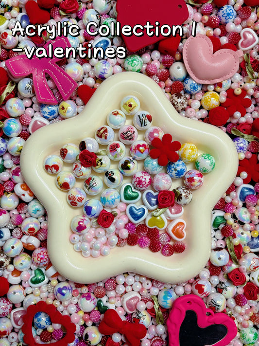 A001.NEW【Acrylic Collection 1】non-luminous acrylic beads