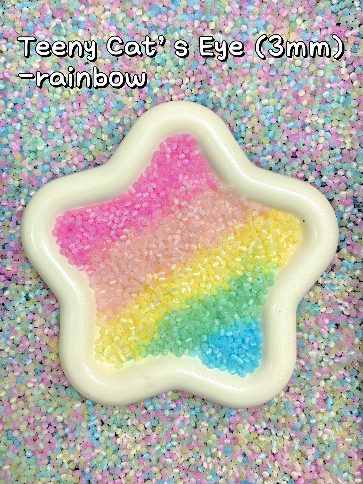 A001.NEW【Teeny Cat's Eye】3mm glass cats-eye seed beads mix, earring, bracelet, necklace, keychain