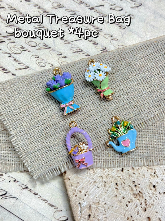 A001.NEW【Metal Treasure Bag-Beads】Exquisite Metal Beads