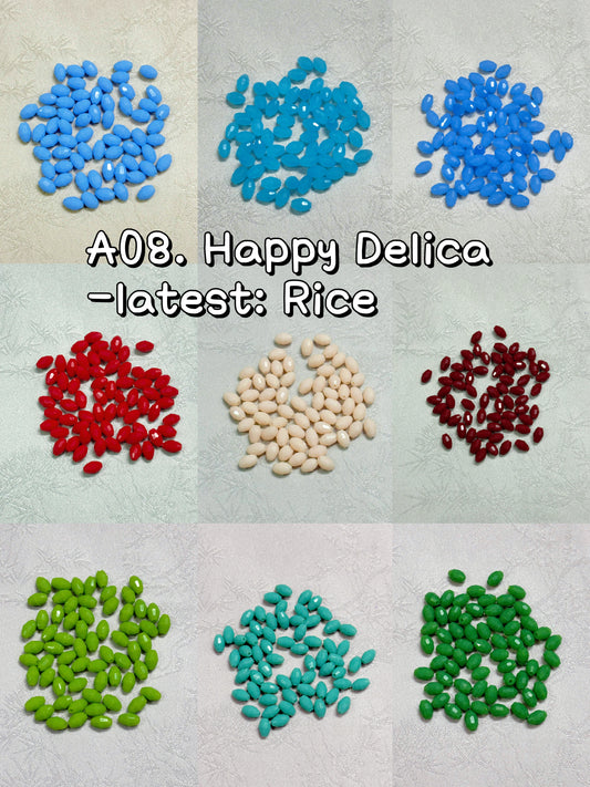 A08.NEW【Happy Delica】extremely uniform machine embroidery beads