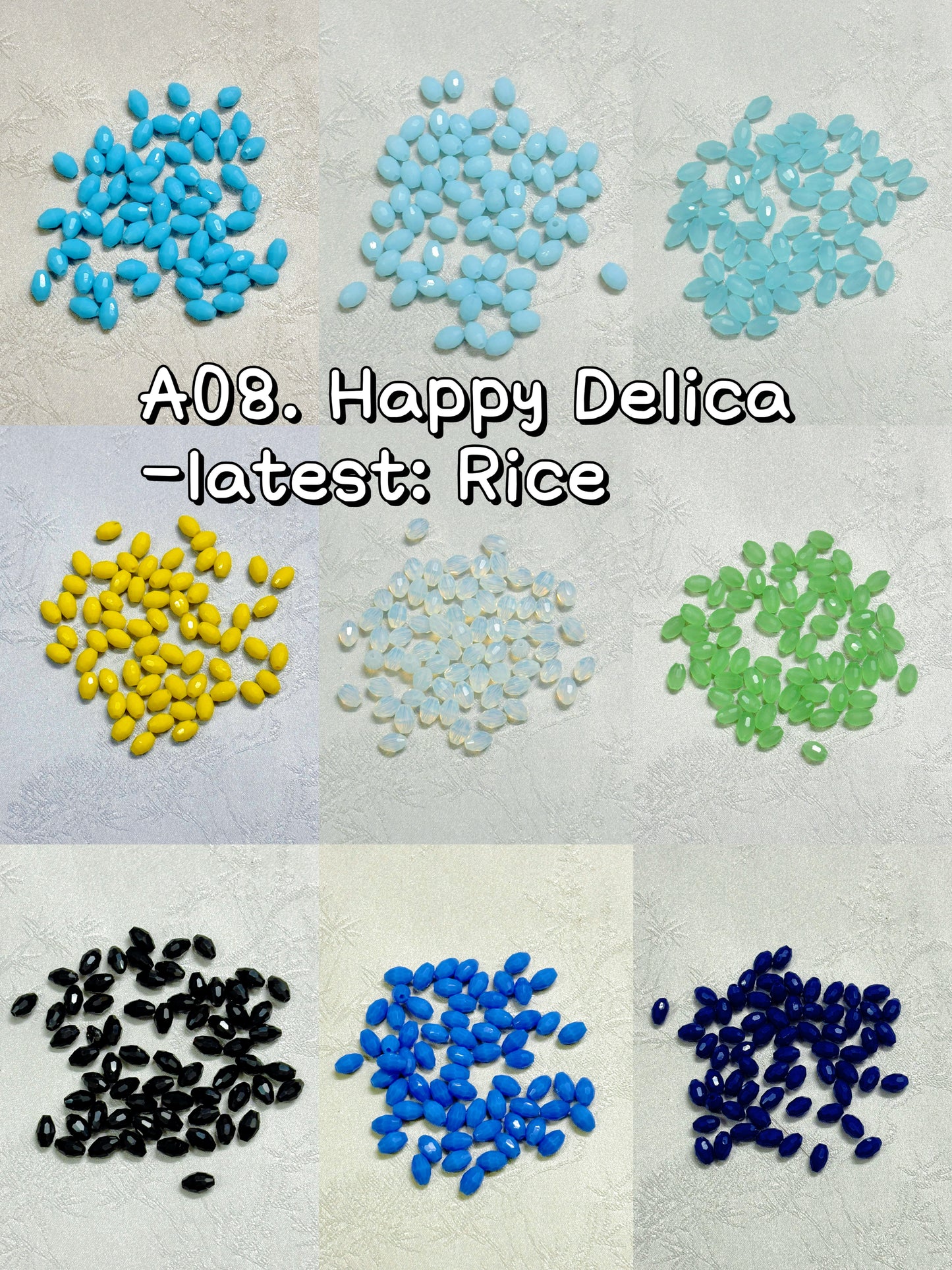 A08.NEW【Happy Delica】extremely uniform machine embroidery beads