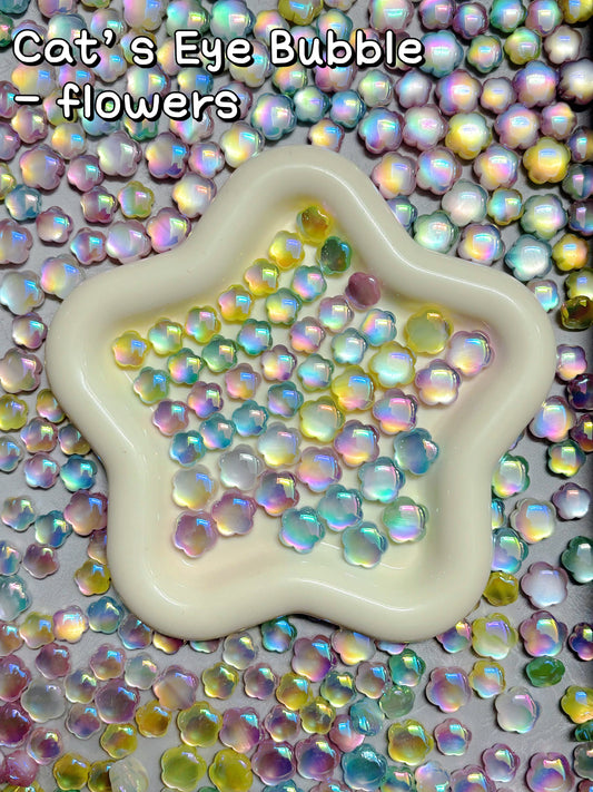 A001.NEW【cat's eye bubble】 cat's eye resin spacer beads