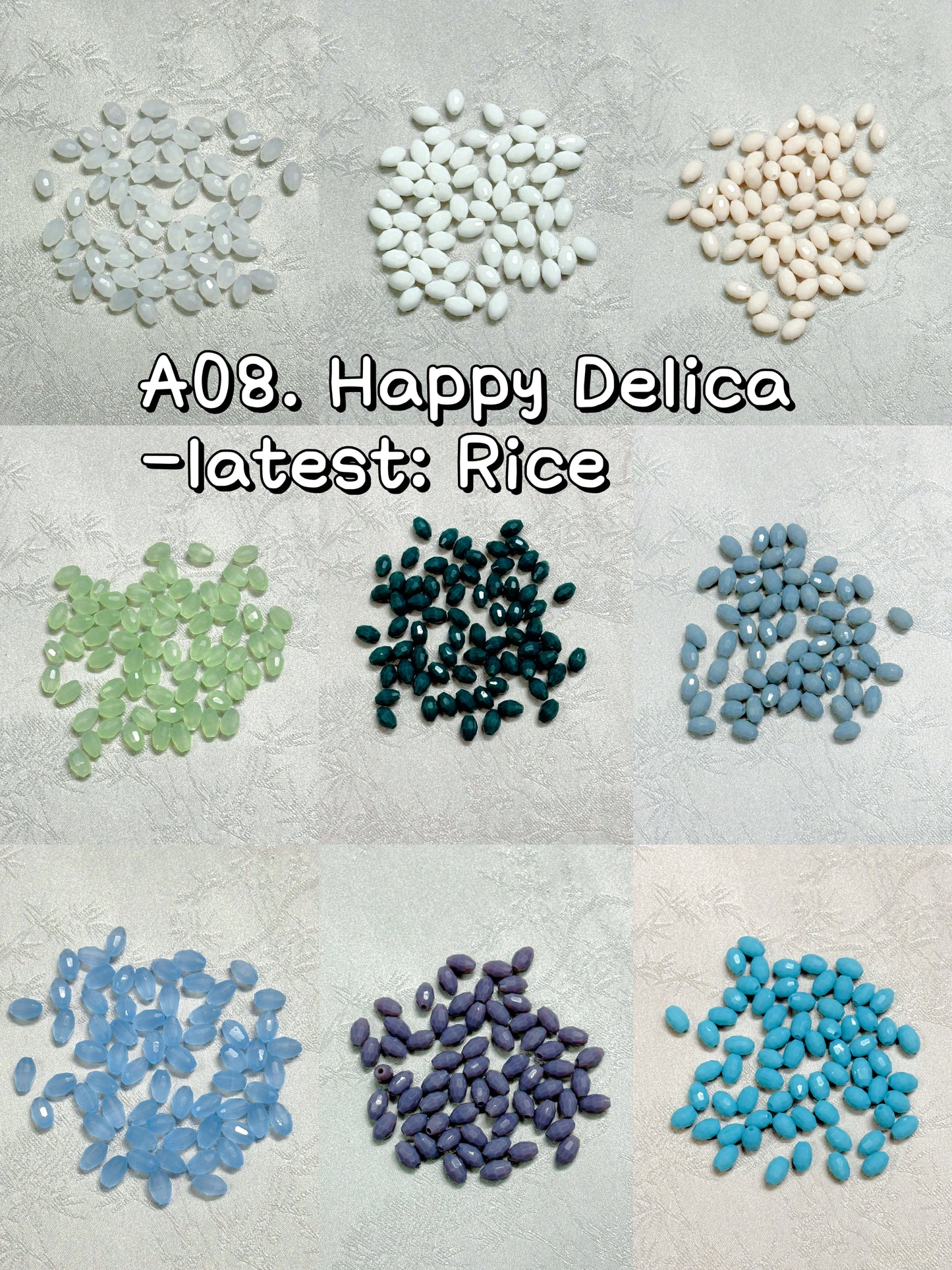 A08.NEW【Happy Delica】extremely uniform machine embroidery beads