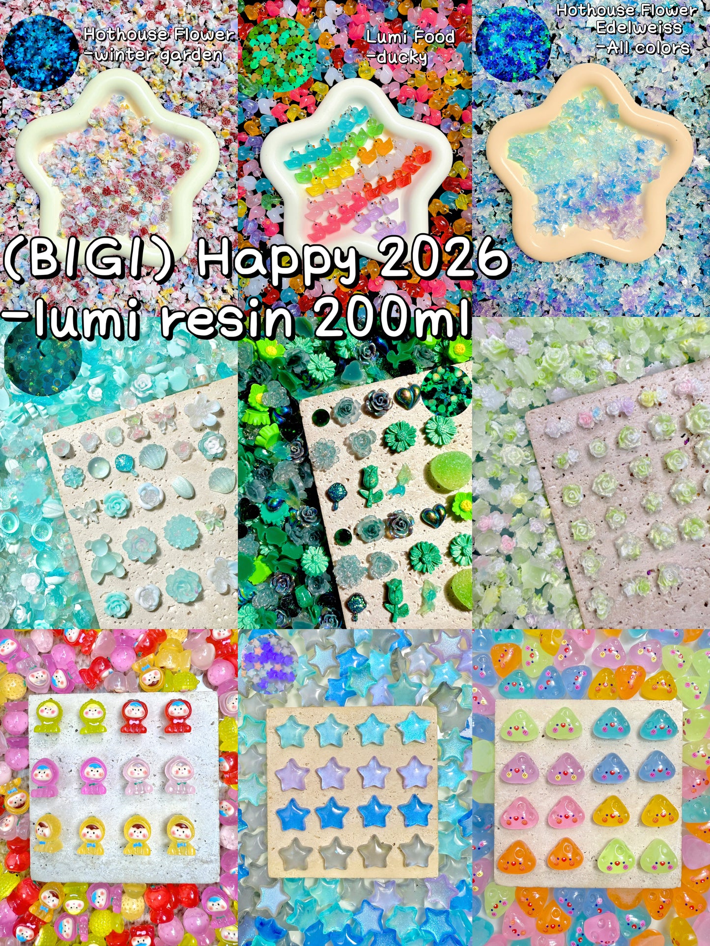 A001. B1G1【Happy 2026】mysterious diy jars +extra random gift