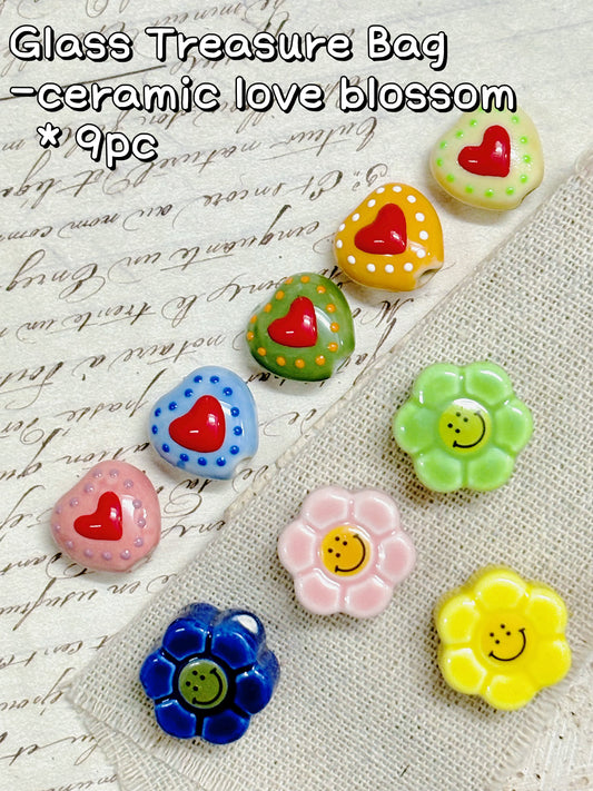 A001.NEW【Glass Treasure Bag】Exquisite charms with different themes, for bracelet/keychain/necklaces diy