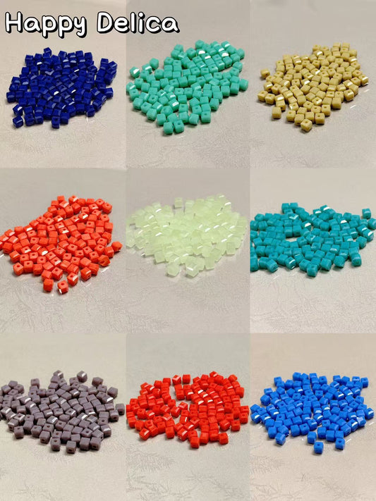 A08【Happy Delica】extremely uniform machine embroidery beads