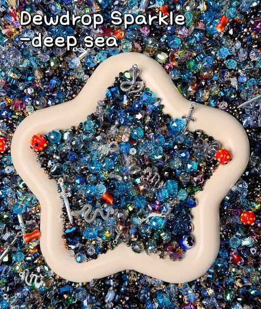 A001🔥【Dewdrop Sparkle】8mm-10 mm dewdrop glass beads