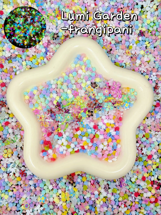 A001. NEW【Lumi Garden】luminous flowers resins, Nail art/Craft supplies