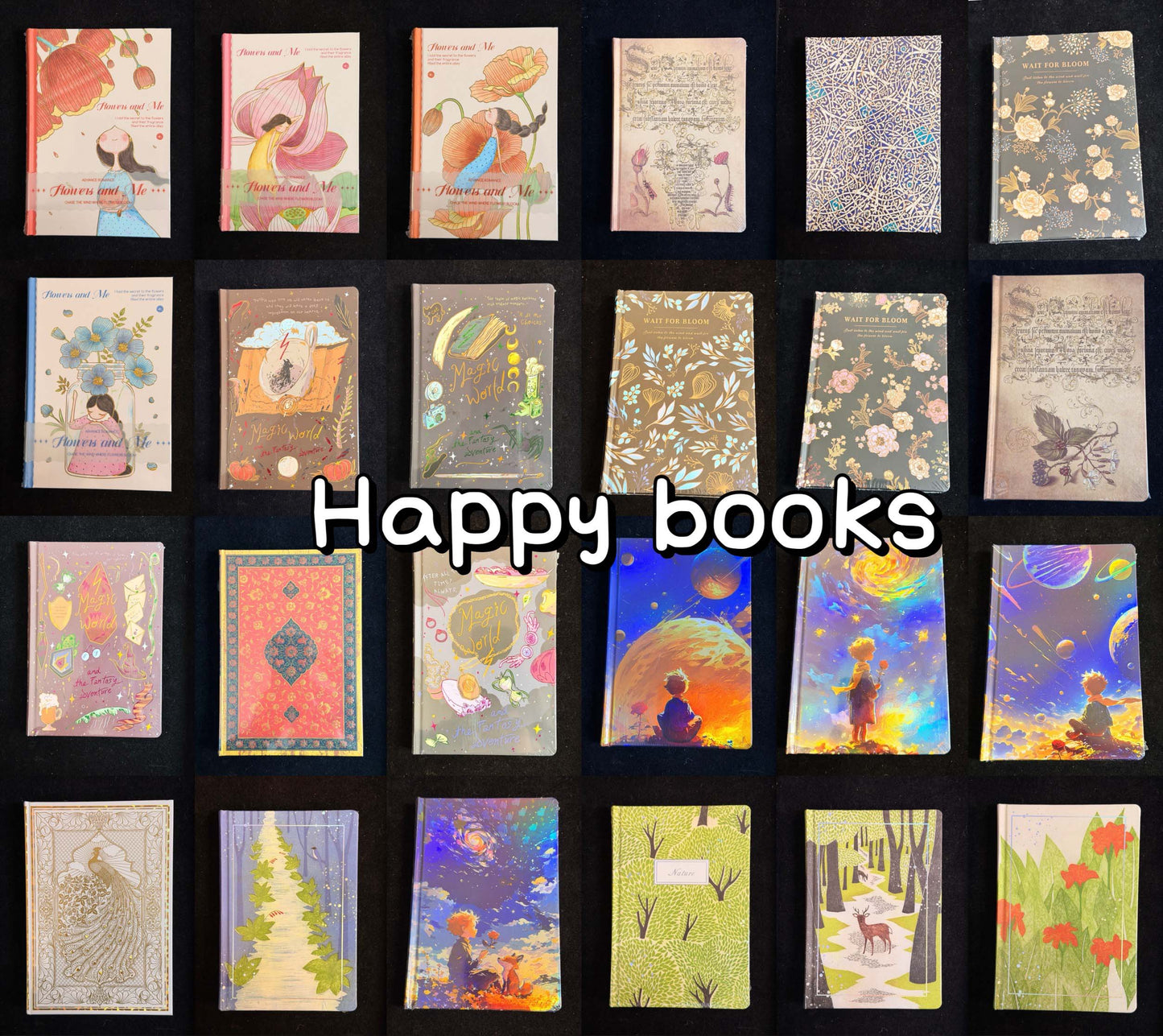 A27.NEW【Happy Book】mysterious A5 notebook bag 15*21cm/6*8inch