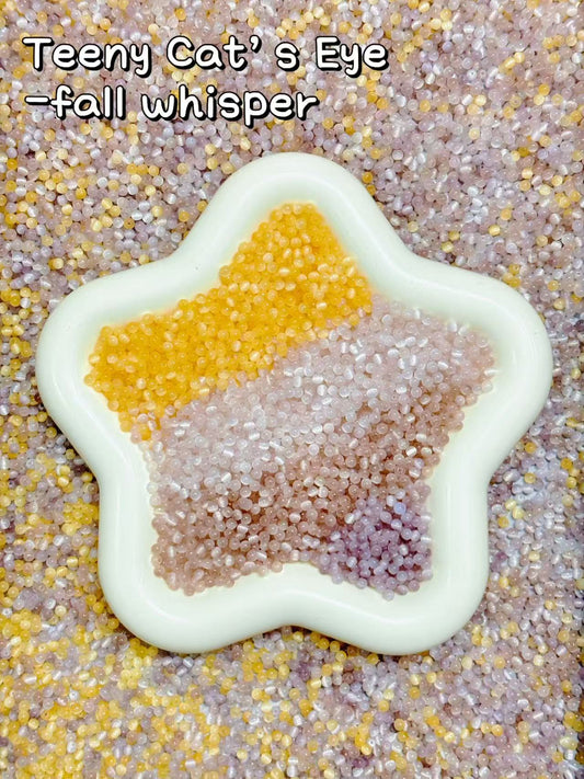 A001.NEW【Teeny Cat's Eye】3mm glass cats-eye seed beads mix, earring, bracelet, necklace, keychain