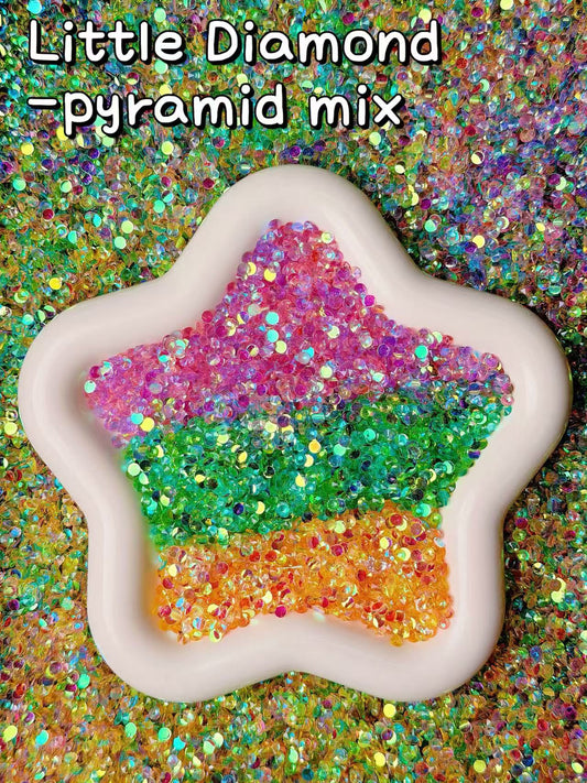 A001.NEW【Little Diamond 】2mm-4mm flatback shinning resin rhinestone