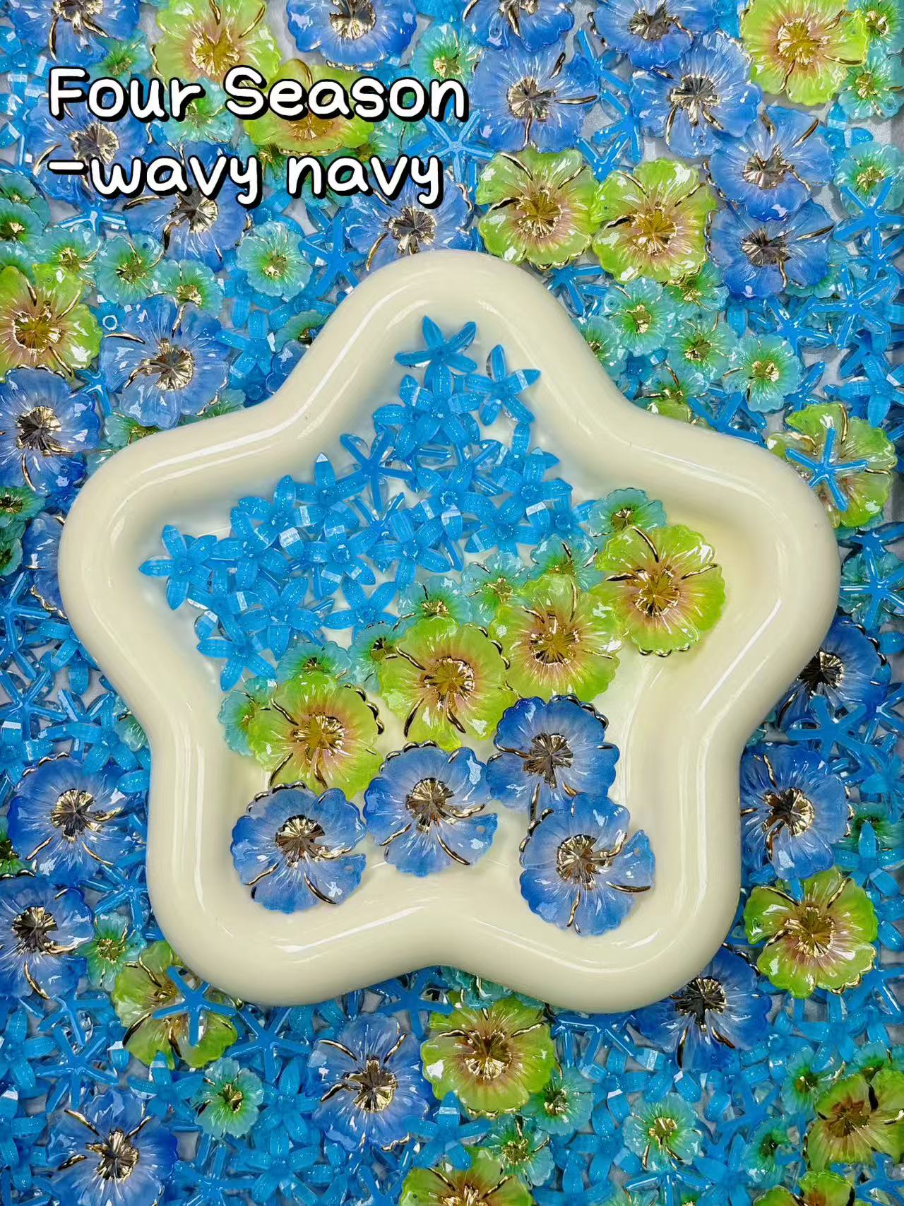 【Four Seasons】colorful resin leaves mix, hairpin/phonecases diy