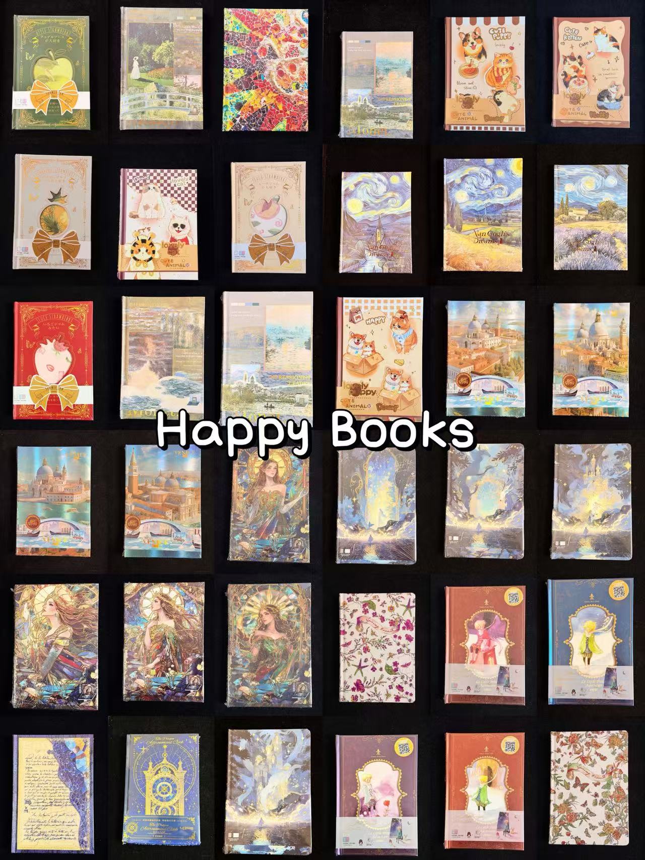 A27.NEW【Happy Book】mysterious A5 notebook bag 15*21cm/6*8inch